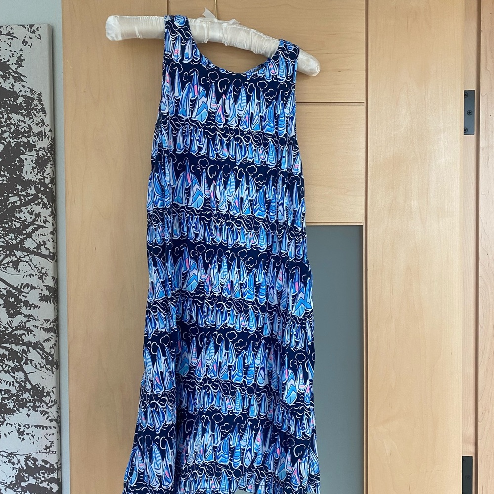 Lilly Pulitzer Blue and Pink Mini Dress xxs